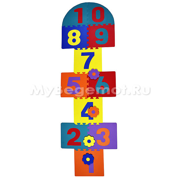 Игровой мягкий пол, коврики-пазлы, набор "Классики-2"