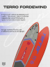 Надувная доска TERRO FORDEWIND 11’6 SUPBOARD / COOL RED