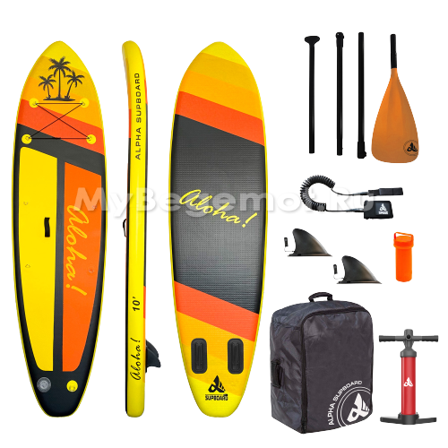 ДОСКА ДЛЯ SUP-СЕРФИНГА 305x81x15 ALOHA COMPACT