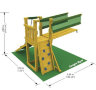 Детский игровой городок Jungle Gym Palace + Bridge Module