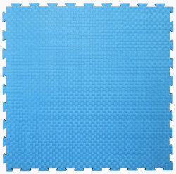 Будо-маты, спортивные маты ЭВА EC 100х100x2.5 см, сине-голубые